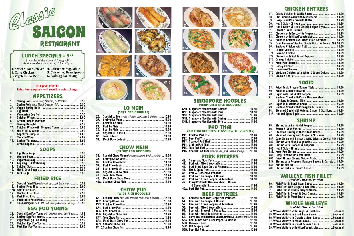 Downloadable menu